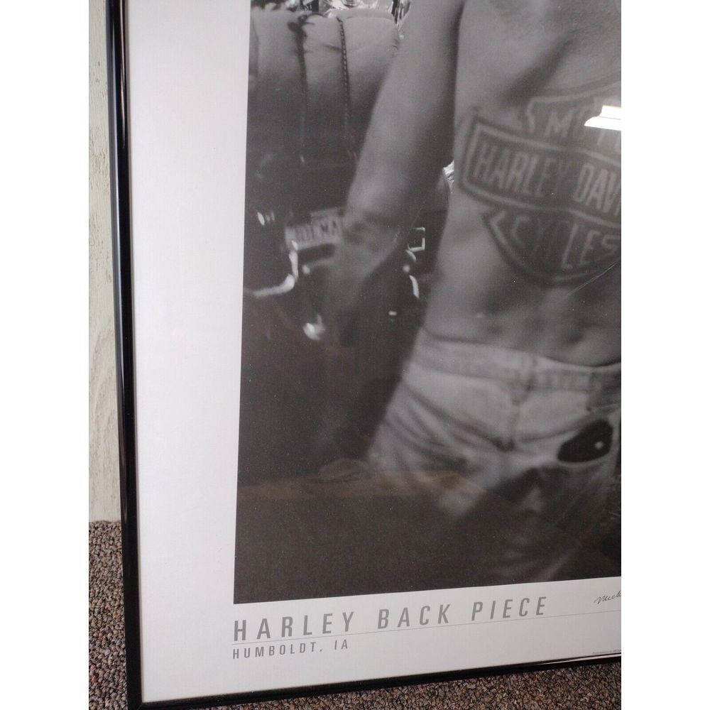 Michael Lichter 1999 "Harley Back Piece"  Poster Print Harley Davidson SIGNED - Picture 8 of 13
